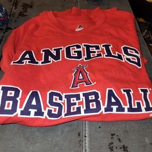Angels baseball shorts sleeve shirt